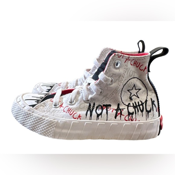 Converse UNt1TL3D High Not A Chuck GS White Erget Size 11 Youth/Kids/Unisex - Picture 2 of 8
